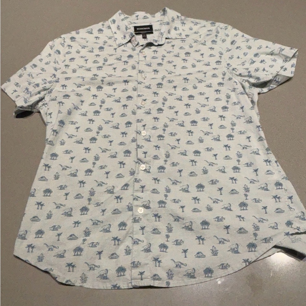 Bonobos Riviera Short Sleeve Light Blue Shirt